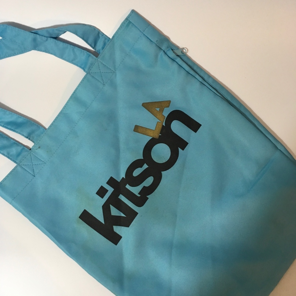 New KITSON TOTE BAG Little Blue and Black